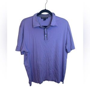 Michael Kors Purple Gingham Polo Shirt